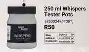 Builders Warehouse Fired Earth 250ml Whispers Tester Pots 850024954001 offer
