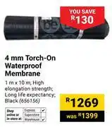 Builders Warehouse 4mm Torch On Waterproof Membrane 1m x 10m 656156 offer