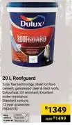 Builders Warehouse Dulux 20L Roofguard 8834016 offer