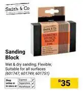 Builders Warehouse Smith & Co Sanding Block 601747, 601749, 601751 offer