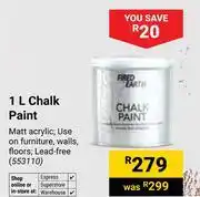 Builders Warehouse Fired Earth 1L Chalk Paint 553110 offer