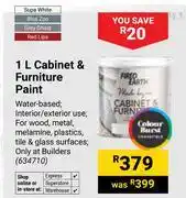 Builders Warehouse Fired Earth 1L Cabinet & Furniture Paint 634710 offer