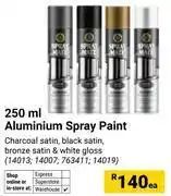 Builders Warehouse Spray Mate 250ml Aluminium Spray Paint 14013, 14007, 763411, 14019 offer