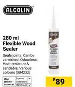 Builders Warehouse Alcolin 280ml Flexible Wood Sealer 584232 offer