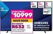 Game Samsung 75 UHD Smart TV UA75U8000FKXXA 850032750 offer