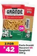 Game Pasta Grande Macaroni Or Spaghetti-For 3 x 500g offer