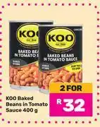 Game Koo Baked Beans In Tomato Sauce-For 2 x 400g offer