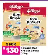 Game Kellogg's Rice Krispies Vanilla-For 2 x 500g offer