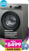 Game Hisense 8Kg Front Loader Washing Machine WFQP8012VMT 850007324 offer