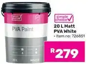 Game Simple Choice 20L Matt PVA White 726851 offer