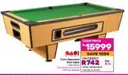 Game Easi Eight Coin Operated Pool Table 504615 offer