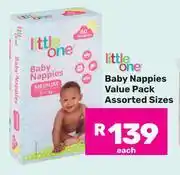 Game Little One Baby Nappies Value Pack Assorted Sizes offer