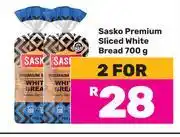 Game Sasko Premium Sliced White Bread-For 2 x 700g offer