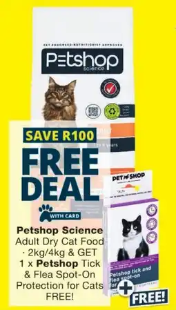 Checkers Petshop Science Adult Dry Cat Food offer