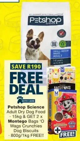 Checkers Petshop Science Adult Dry Dog Food offer