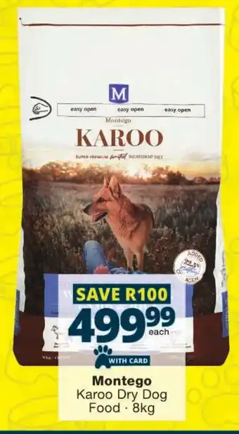 Checkers Montego Karoo Dry Dog Food offer