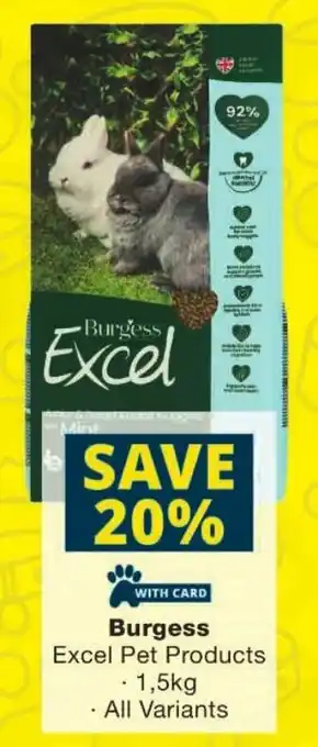 Checkers Burgess Excel Pet Products offer