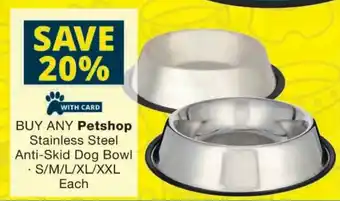 Checkers Petshop Stainless Steel Anti-Skid Dog Bowl offer