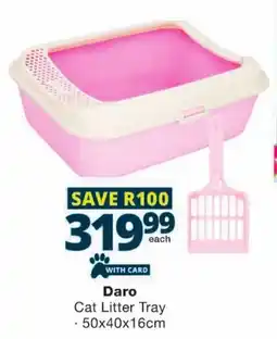 Checkers Daro Cat Litter Tray offer