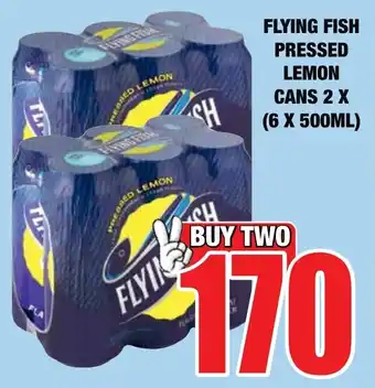 Boxer Liquors Flying fish pressed lemon cans offer