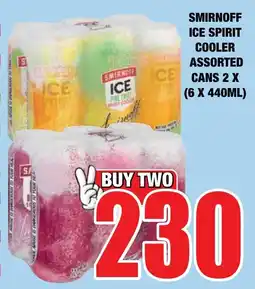 Boxer Liquors Smirnoff ice spirit cooler assorted cans offer