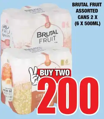 Boxer Liquors Brutal fruit assorted cans offer