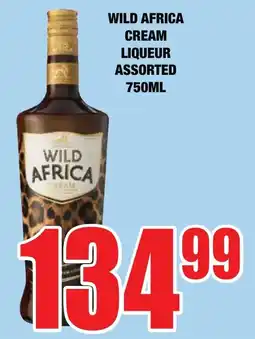 Boxer Liquors Wild africa cream liqueur assorted offer