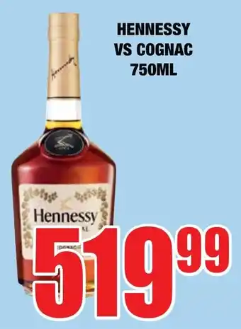 Boxer Liquors Hennessy vs cognac offer