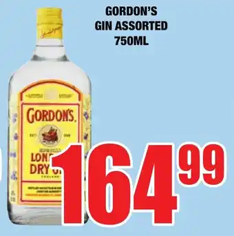 Boxer Liquors Gordon's gin assorted offer