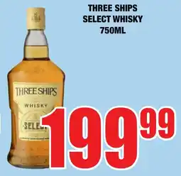 Boxer Liquors Three ships select whisky offer