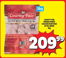 Usave County fair frozen mixed chicken portions in 15% brine offer