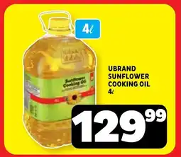 Usave Ubrand sunflower cooking oil offer