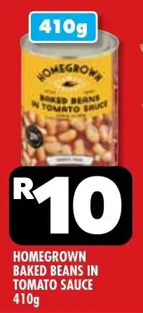 Usave Homegrown baked beans in tomato sauce offer