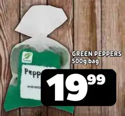 Usave Green peppers offer