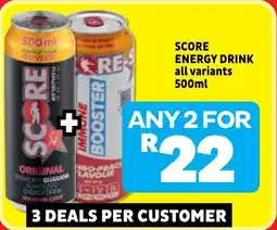 Usave Score energy drink offer