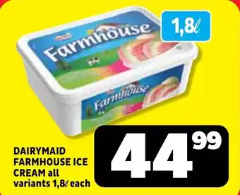 Usave Dairymaid farmhouse ice cream offer