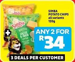 Usave Simba potato chips offer