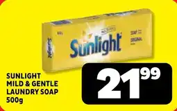Usave Sunlight mild & gentle laundry soap offer