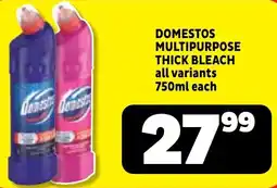 Usave Domestos multipurpose thick bleach offer
