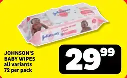 Usave Johnson's baby wipes offer