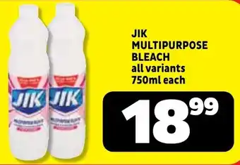 Usave Jik multipurpose bleach offer