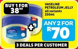 Usave Vaseline petroleum jelly offer