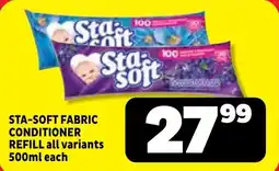 Usave Sta-soft fabric conditioner refill offer