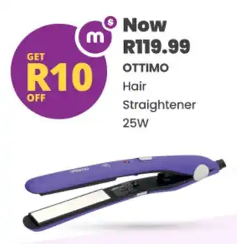 Shoprite Ottimo Hair Straightener 25W offer