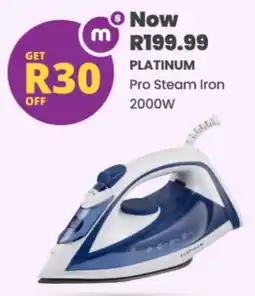 Shoprite Platinum Pro Steam Iron 2000W offer