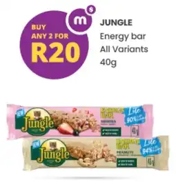 Shoprite Jungle Energy Bar All Variants offer
