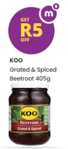 Shoprite Koo Grated & Spiced Beetroot offer