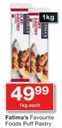 Checkers Hyper Fatima's Favourite Foods Puff Pastry offer