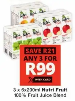 Checkers Hyper Nutri Fruit 100% Fruit Juice Blend offer