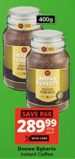 Checkers Hyper Douwe Egberts Instant Coffee offer